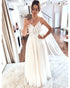 Sexy Beach Lace Wedding Dress Tulle Skirts A Line Spaghetti Straps Backless Bohemian Bridal Gown